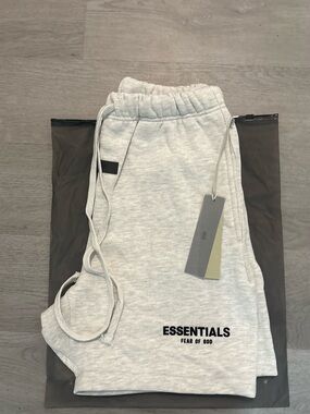Essentials Fear of God Light Gray Men's Shorts